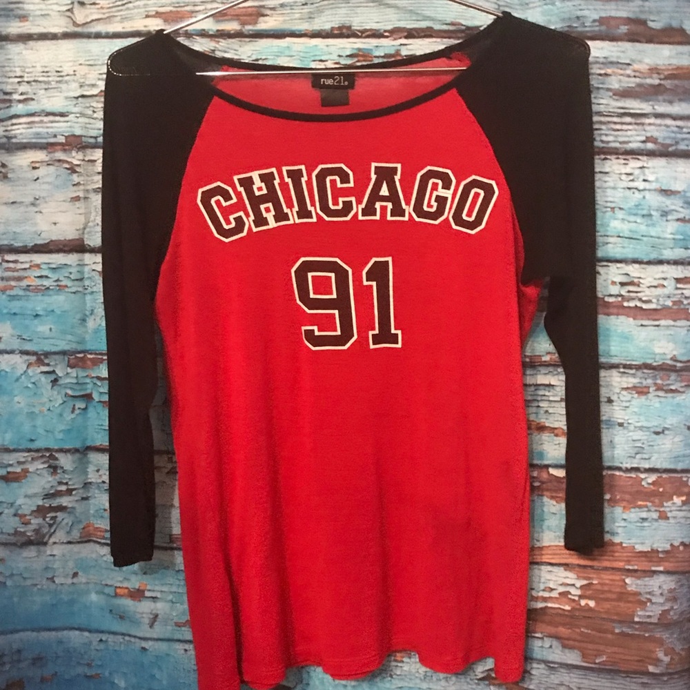 RUE 21 CHICAGO #91 3/4 SLEEVE TEE